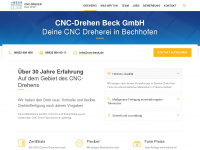 cnc-beck.de Webseite Vorschau