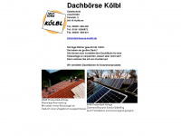 dachboerse-koelbl.de Webseite Vorschau