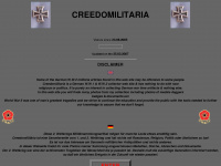 creedomilitaria.com Webseite Vorschau