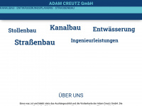 creutz-kanalbau.de Webseite Vorschau