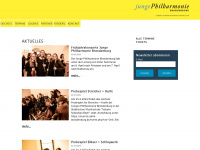 junge-philharmonie-brandenburg.de Webseite Vorschau