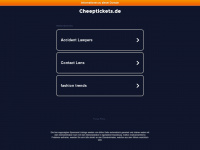 cheeptickets.de Webseite Vorschau