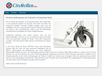 cityroller.org Webseite Vorschau