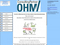 consultingpartner-ohm.de Webseite Vorschau