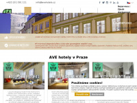 avehotels.cz Webseite Vorschau
