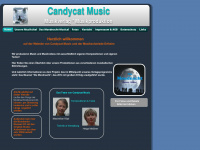 candycat-music.de Webseite Vorschau