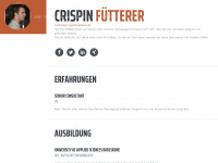 crispinfuetterer.de Webseite Vorschau