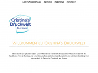 cristinas-druckwelt.de Webseite Vorschau