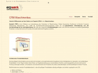 crm-maschinenbau.de Webseite Vorschau