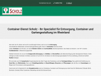 containerdienst-scholz.de Webseite Vorschau