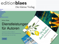 editionblaes.de Webseite Vorschau