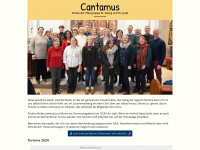 cantamus.de Webseite Vorschau