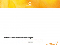 cantemus-frauenstimmen.com Webseite Vorschau