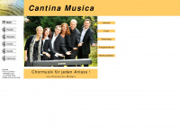 cantinamusica.de Webseite Vorschau
