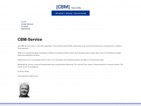 cbm-service.de Webseite Vorschau
