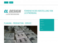 cl-design.eu Webseite Vorschau