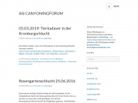 canyoning.wordpress.com Webseite Vorschau