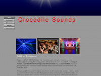 crocodile-sounds.de Webseite Vorschau