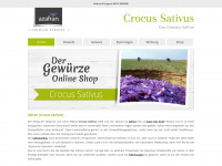 crocus-sativus.de Webseite Vorschau