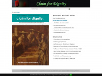 claimfordignity.org Webseite Vorschau