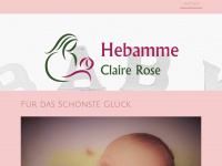 claire-rose.de Webseite Vorschau