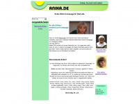 anika.de Webseite Vorschau