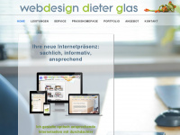 dieterglas.de Webseite Vorschau