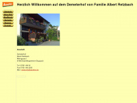 demeterhof-retzbach.de Webseite Vorschau