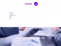 caprom.de Webseite Vorschau