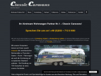 classic-caravans.de Webseite Vorschau