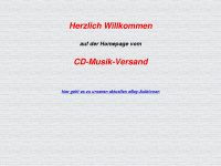cd-musik-versand.de Webseite Vorschau