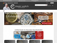 classic-watch.de Webseite Vorschau