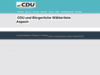 cdu-aspach.de Webseite Vorschau