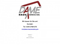 dame-hausverwaltung.de Webseite Vorschau