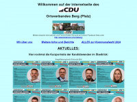 cdu-berg-pfalz.de Webseite Vorschau