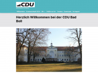 cdu-boll.de Webseite Vorschau