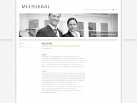 mls-legal.de Webseite Vorschau