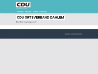 cdu-dahlem.de Webseite Vorschau