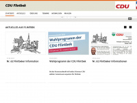 cdu-flintbek.de Webseite Vorschau