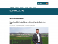 cdu-fuldatal.de Webseite Vorschau