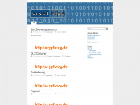 cryptblog.wordpress.com Webseite Vorschau