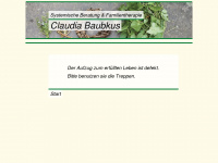 claudia-baubkus.de Webseite Vorschau
