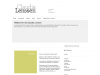 claudia-lenssen.de Webseite Vorschau