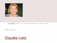 claudia-lietz.de Webseite Vorschau