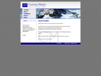 claudia-meier.com Webseite Vorschau