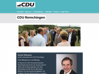 cdu-remchingen.de Webseite Vorschau