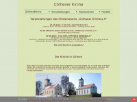 coethener-kirche.de Webseite Vorschau