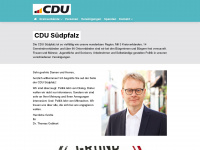 cdu-suedpfalz.de Webseite Vorschau