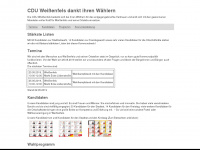 cdu-weissenfels.net Webseite Vorschau