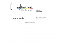 cs-business.de Webseite Vorschau